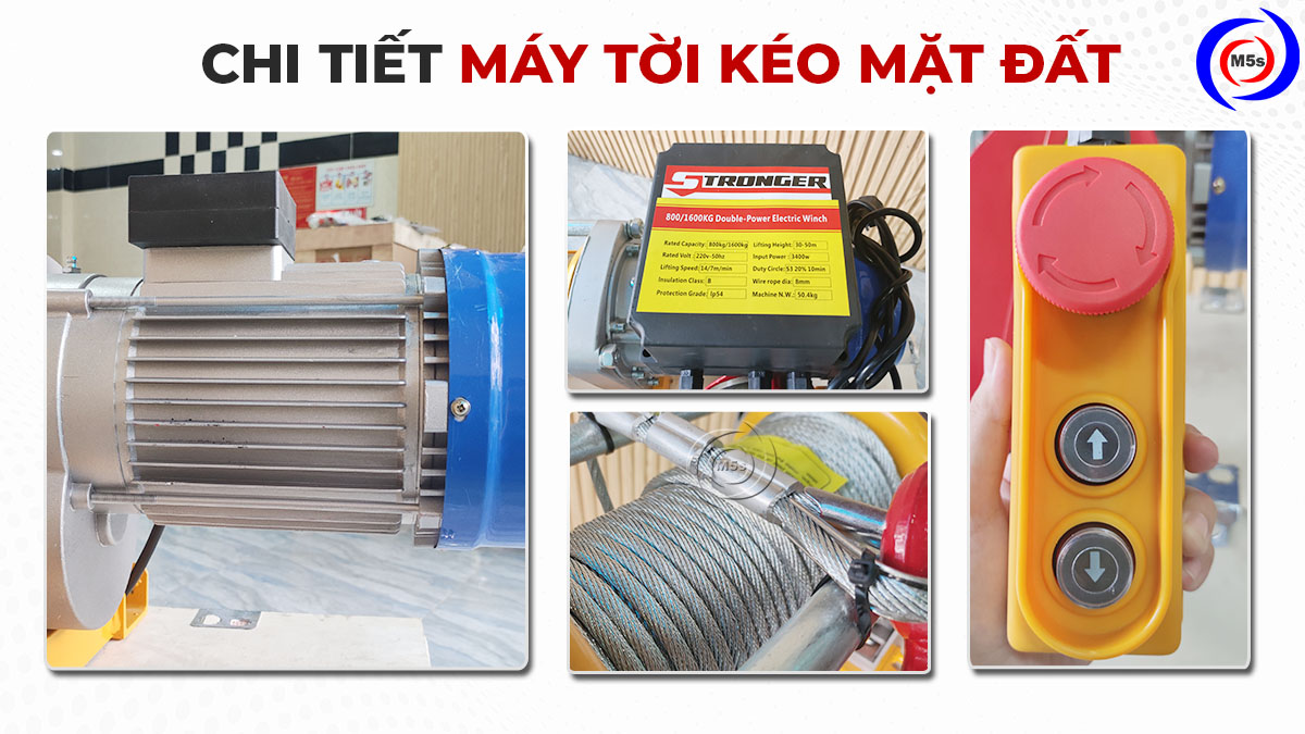Chi tiết máy tời kéo mặt đất Chi tiết máy tời kéo mặt đất