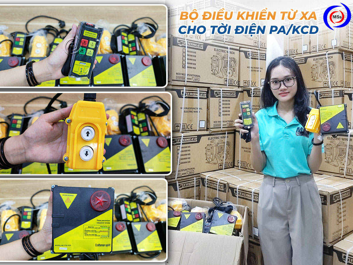 Bộ điều khiển từ xa cho tời treo PA, tời nhanh KCD Bộ điều khiển từ xa cho tời treo PA, tời nhanh KCD