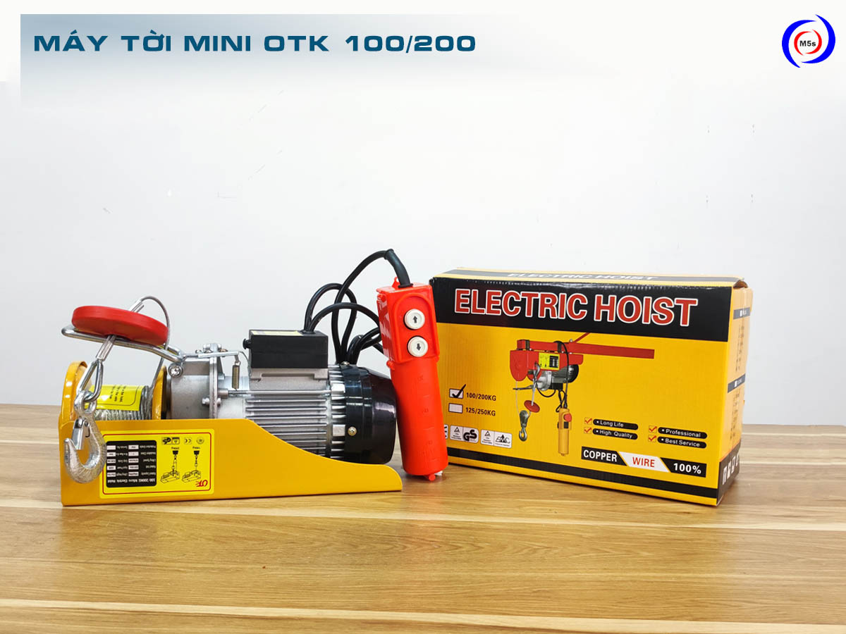 Máy tời treo mini 200kg OTK Máy tời treo mini 200kg OTK