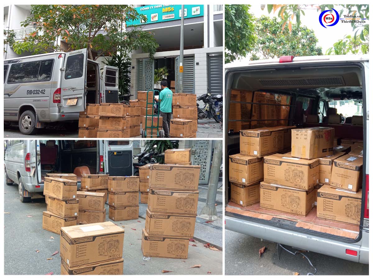 Hình xuất hàng tời điện đa năng KCD Hình xuất hàng tời điện đa năng KCD