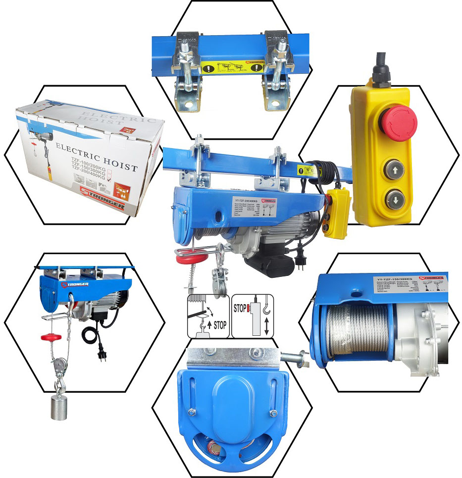 Máy tời điện nhanh mini Stronger Máy tời điện nhanh mini Stronger