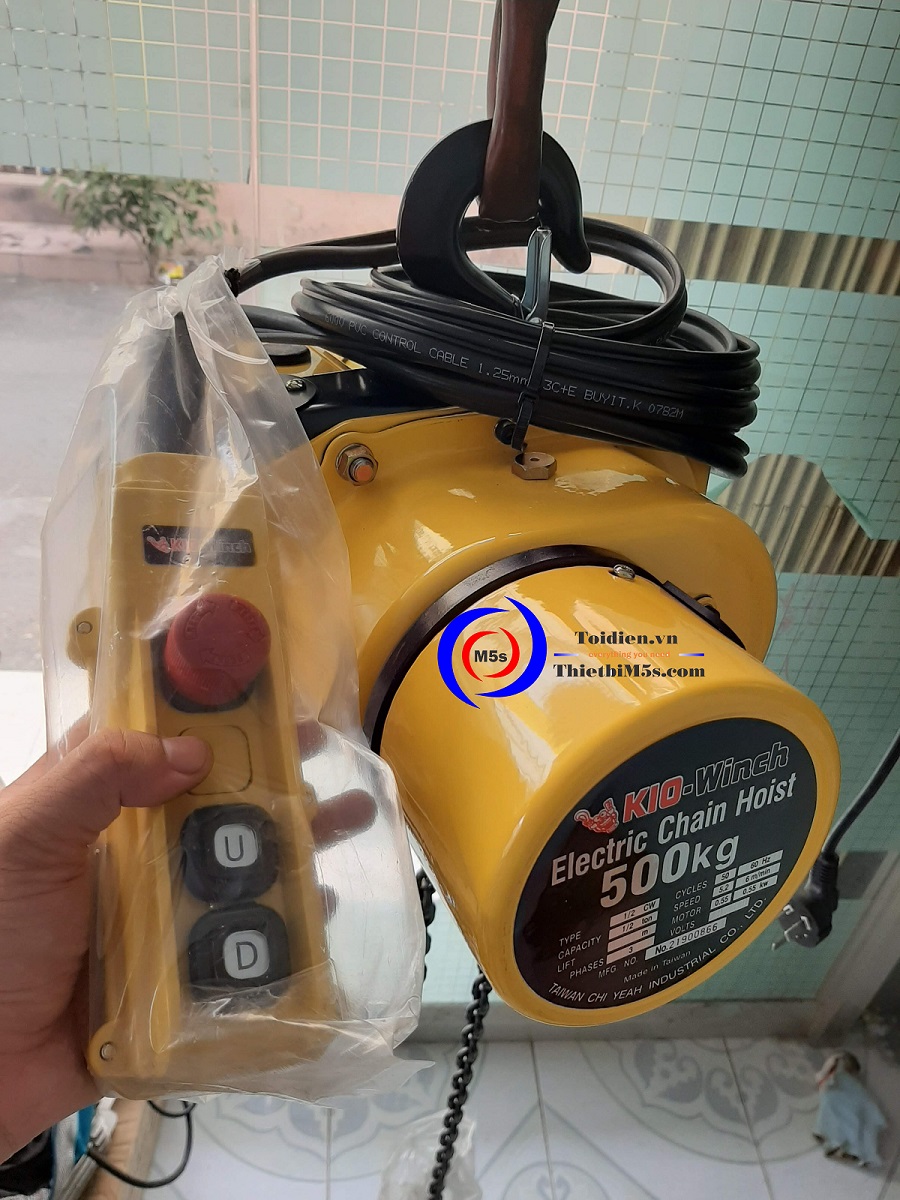Palang xích điện 2 tấn KIO Winch giá rẻ Palang xích điện 2 tấn KIO Winch giá rẻ