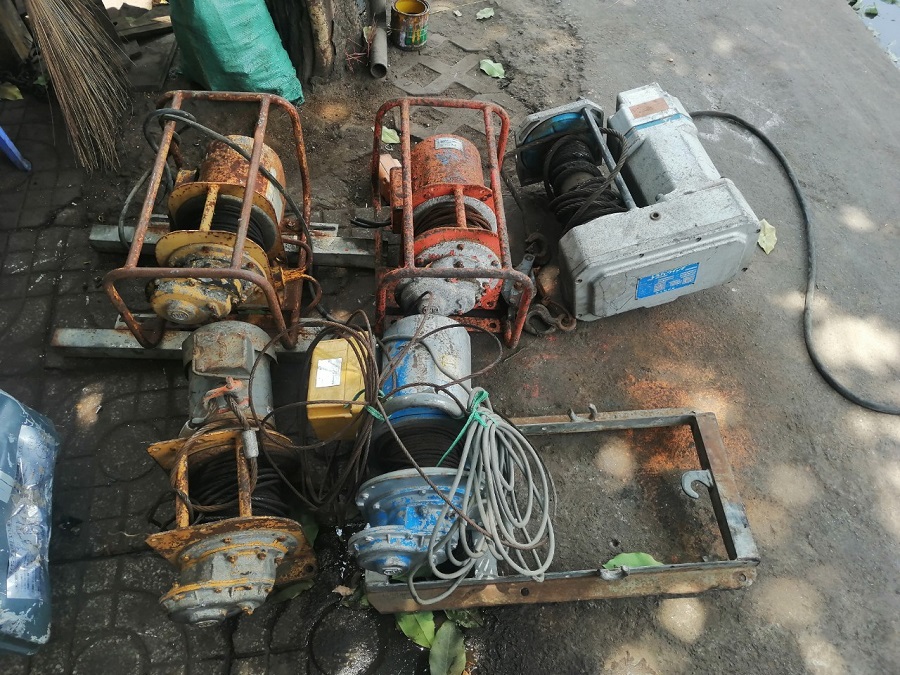 Máy tời điện Nhật bãi Tính năng an toàn của máy tời điện mini 200kg Kio Winch