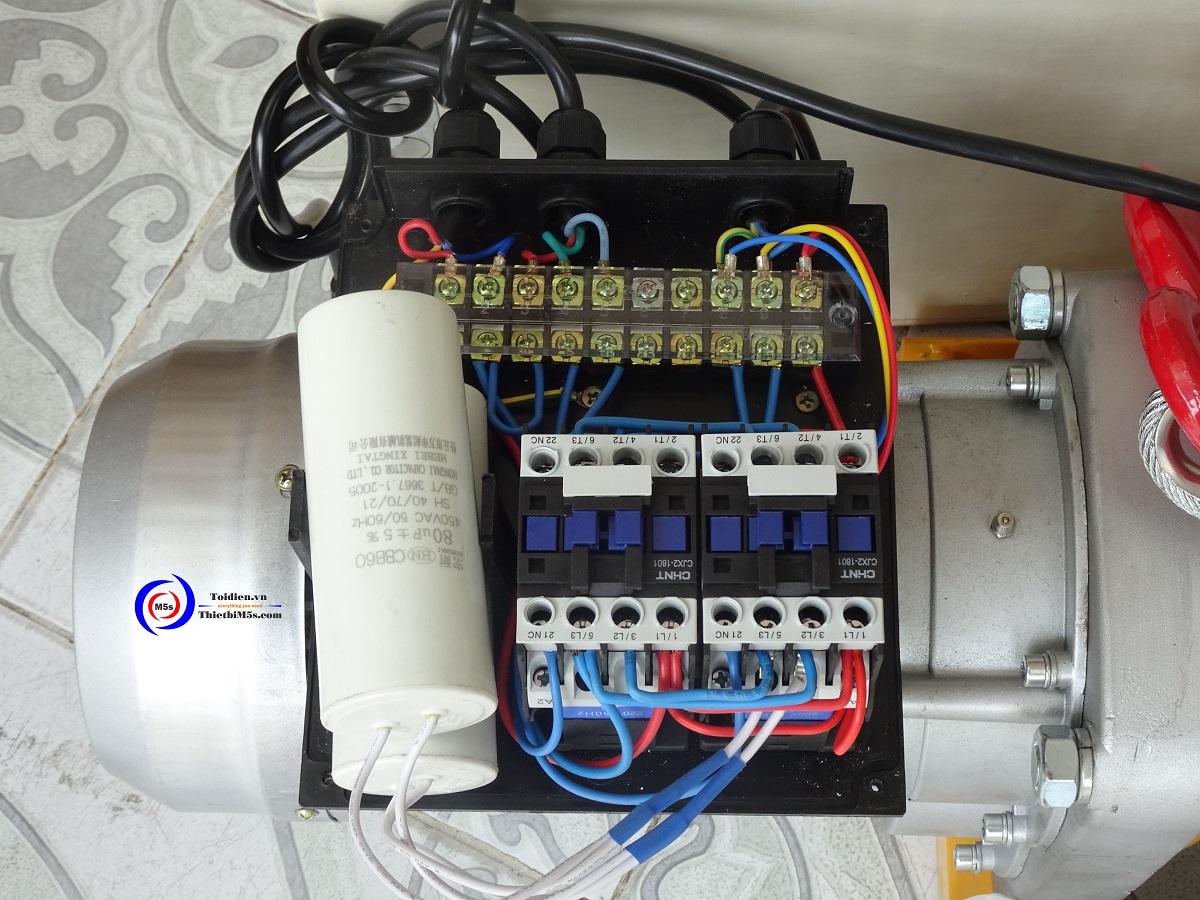 Motor máy tời điện xây dựng 800/1600kg Stronger cao cấp Đánh giá máy tời điện cũ giá rẻ