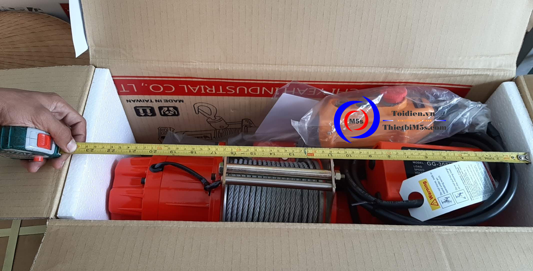 Máy tời điện 300kg KIO Winch GG300L TỜI ĐIỆN 300KG KIO WINCH GG-300L