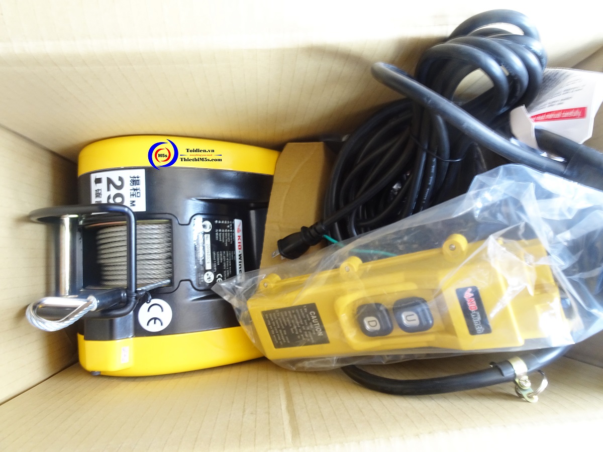 Máy tời điện mini 160kg KIO Winch máy tời điện mini 160kg KIO Winch