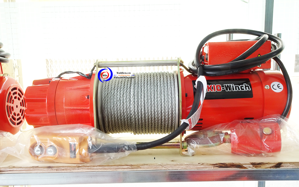 Máy tời điện xây dựng Đài Loan KIO Winch Đánh giá máy tời điện cũ giá rẻ