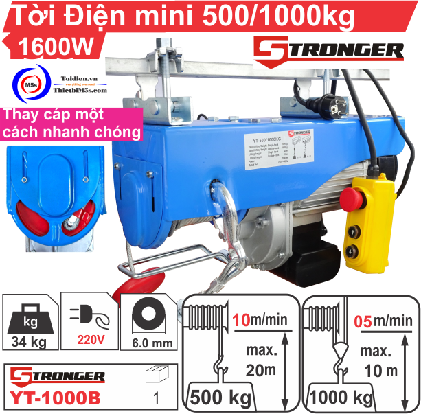 Máy tời treo mini Stronger Máy tời treo mini Stronger