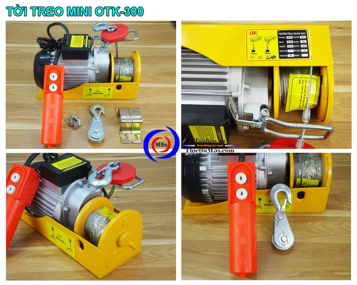 Máy tời treo mini 300kg OTK Máy tời treo mini 300kg OTK