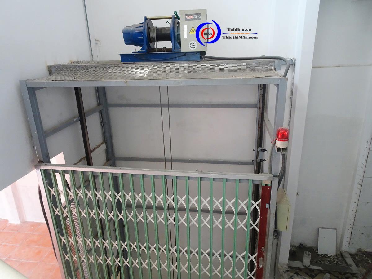 Thang máy nâng hàng kết hợp với tời điện đa năng KIO Winch Thang máy nâng hàng kết hợp với tời điện đa năng KIO Winch