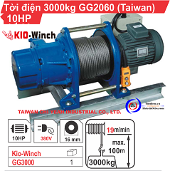 tời điện 3 tấn KIO Winch tời điện 3 tấn KIO Winch