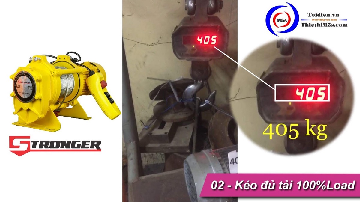 Tời điện kéo mặt đất Stronger Tời điện kéo mặt đất Stronger