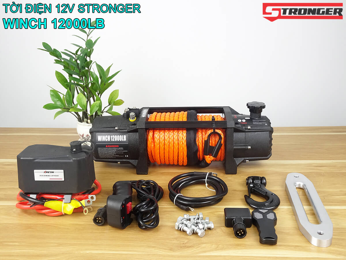 Tời điện 12V 12000Lbs Stronger Tời điện 12V 12000Lbs Stronger