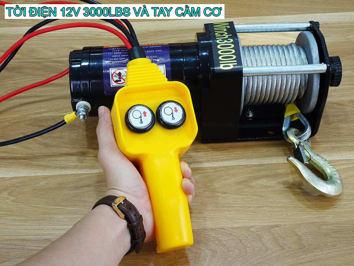 Tời điện kéo xe 12v 3000Lbs Stronger Tời điện kéo xe 12v 3000Lbs Stronger