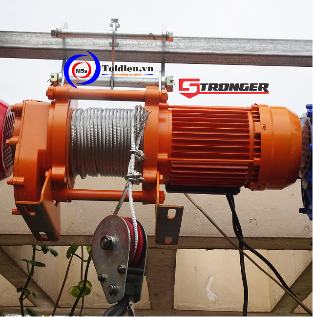 Tời điện mini điều khiển từ xa Stronger Tời điện mini điều khiển từ xa