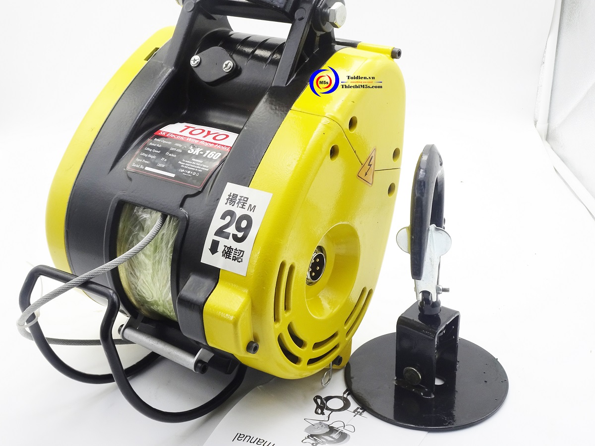 Tời điện mini giá rẻ TOYO Những loại tời điện mini giá rẻ