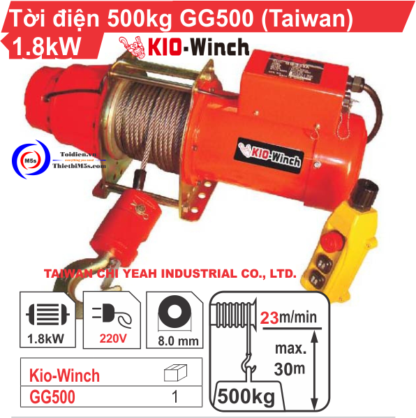 Tời điện tải hàng KIO Winch Tầm quan trọng của tời điện tải hàng