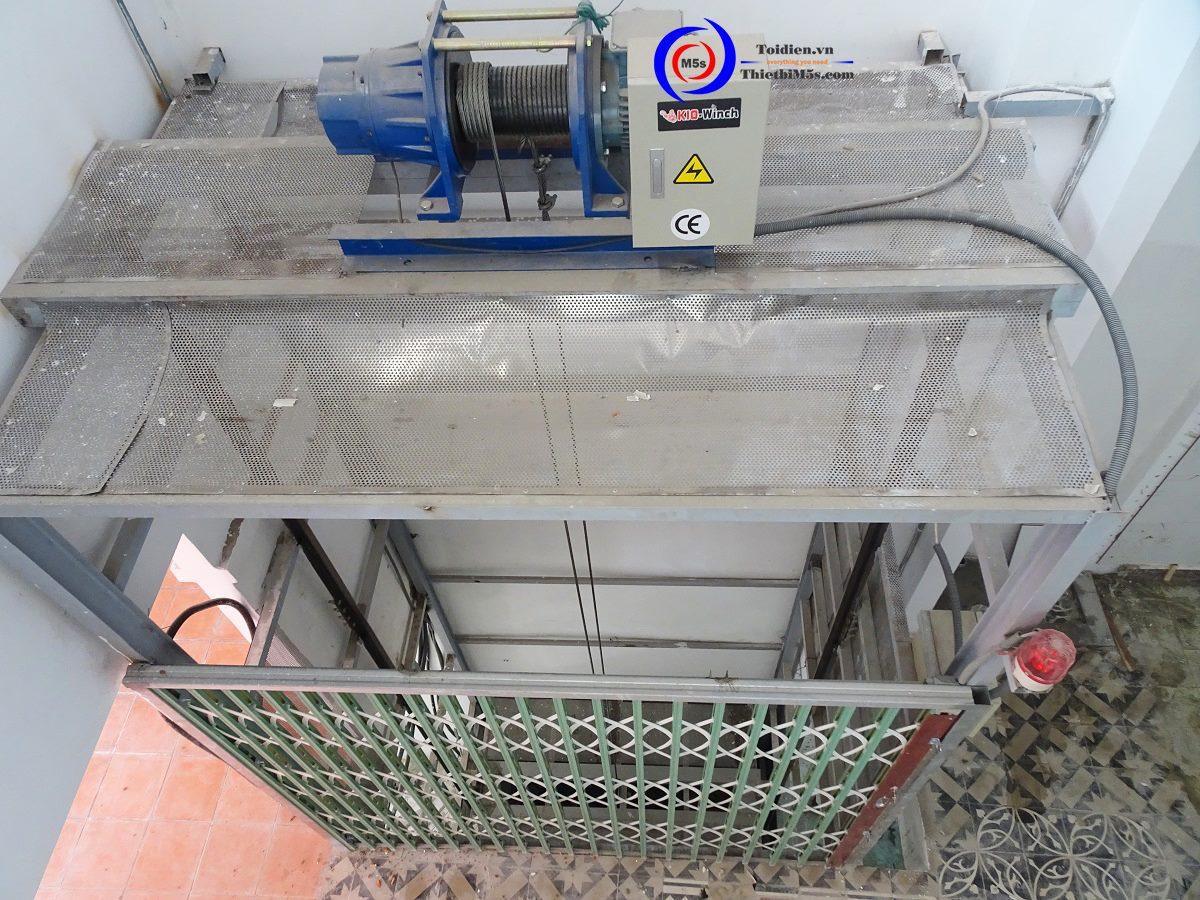 Tời kéo mặt đất KIO Winch thiết kế thang máy nâng hàng Tời kéo mặt đất KIO Winch thiết kế thang máy nâng hàng
