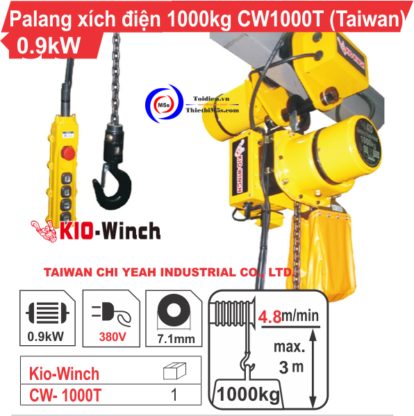 Palang xích điện KIO Winch Palang xích điện KIO Winch