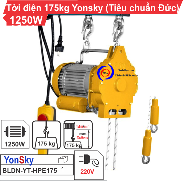 Tời điện 175kg YonSky Tời điện 175kg YonSky