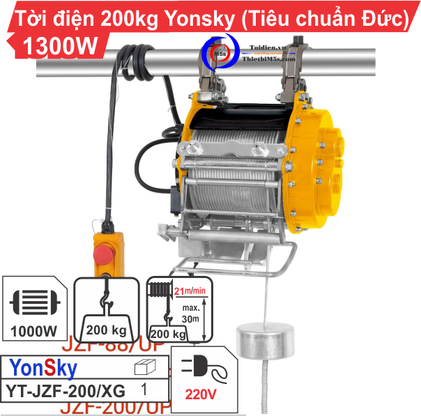 Tời điện 200kg YonSky Tời điện 200kg YonSky