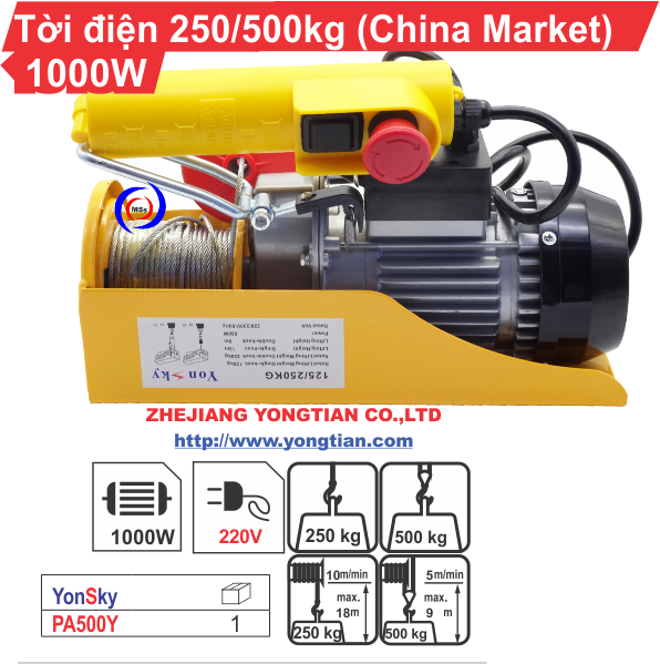Tời điện 250kg YonSky Tời điện 250kg YonSky