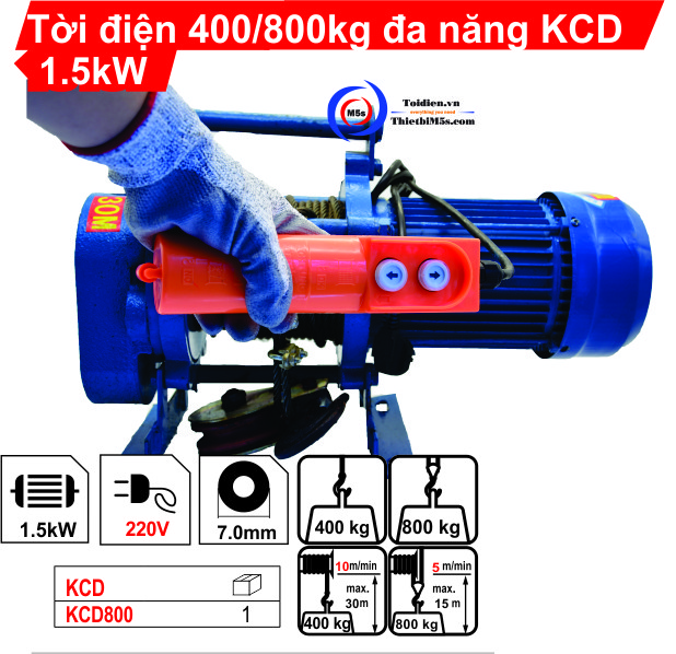 Tời điện 800kg đa năng