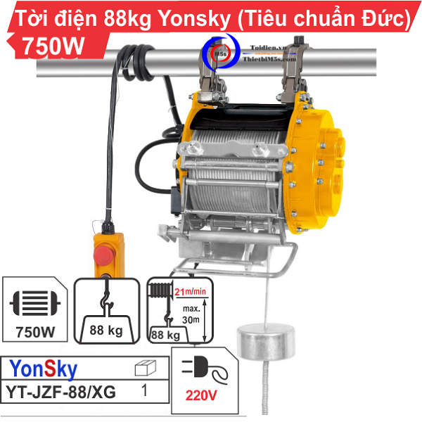 TỜI ĐIỆN YONSKY 88KG 750W