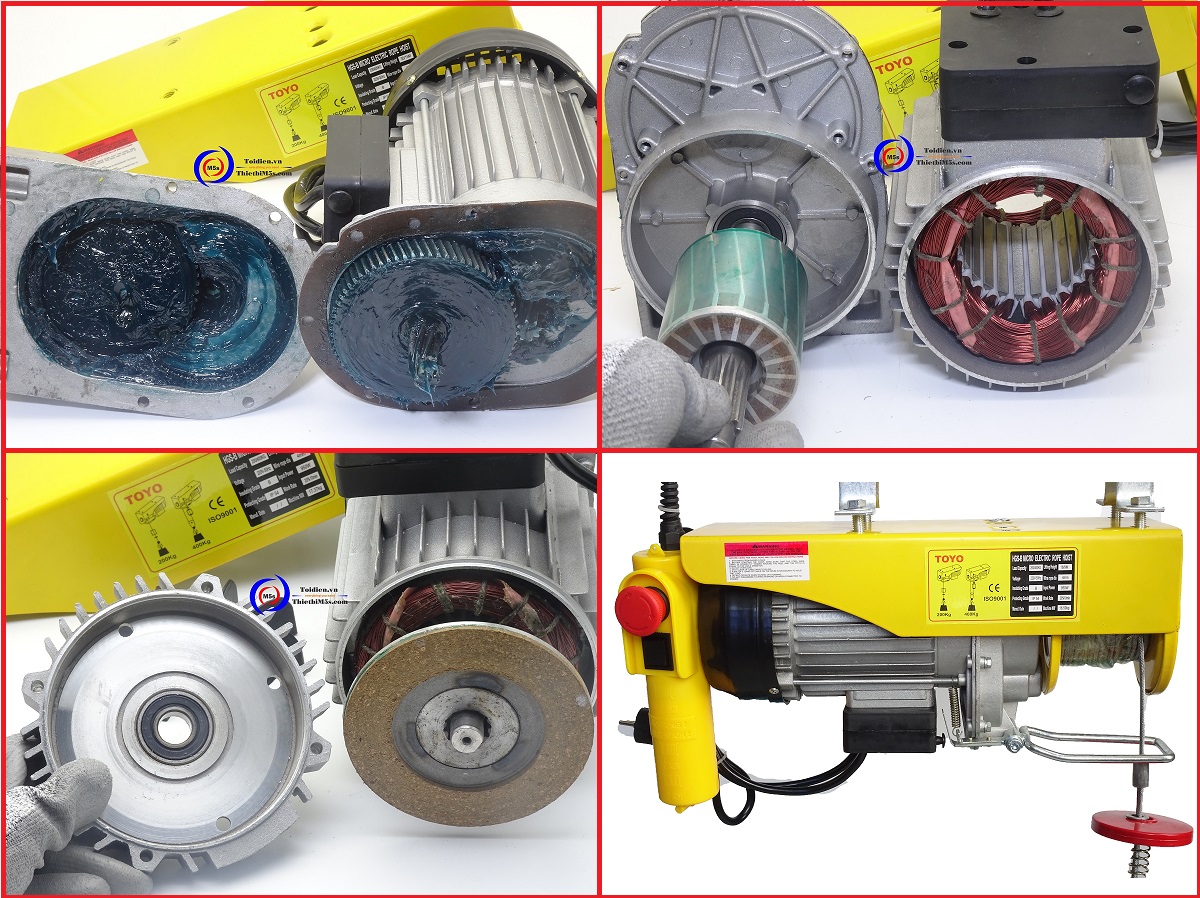 Máy tời kéo cáp