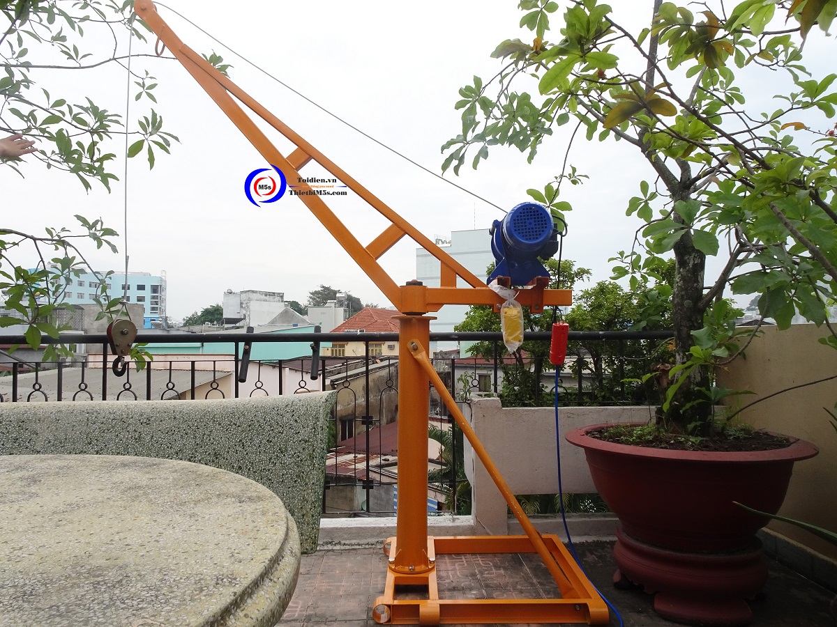 Thiết kế cẩu xoay giúp kéo nâng hàng hóa được tiện lợi hơn