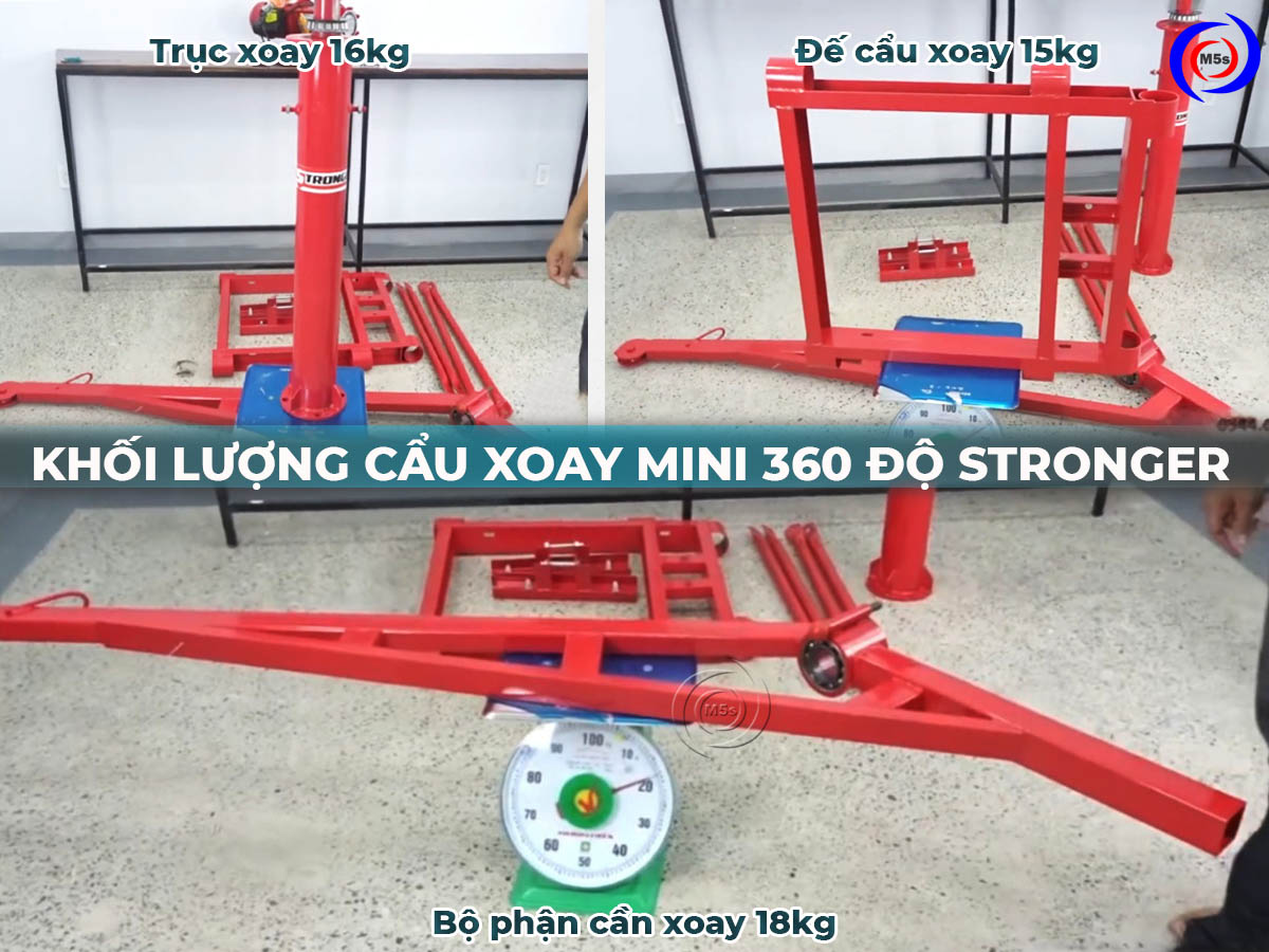 Khối lượng của cẩu xoay 360 độ Stronger Khối lượng của cẩu xoay 360 độ Stronger