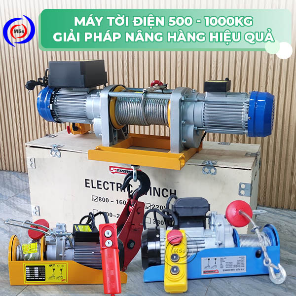 Máy tời điện 1000kg Máy tời điện 1000kg