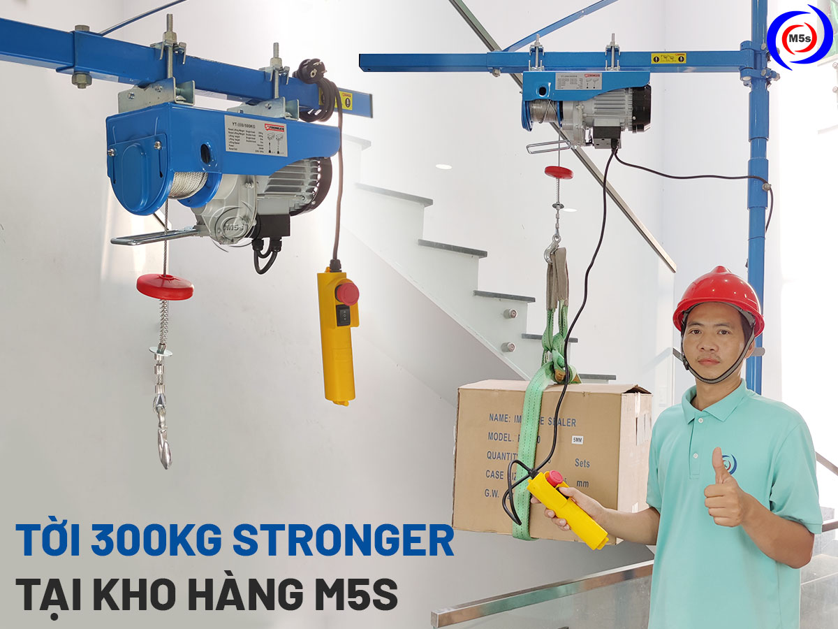 Máy tời điện 300kg Stronger tại M5s Máy tời điện 300kg Stronger tại M5s