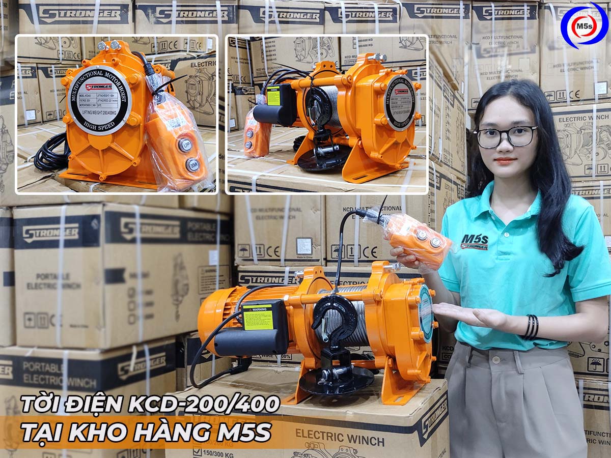 Máy tời điện KCD-400 Stronger Máy tời điện KCD-400 Stronger