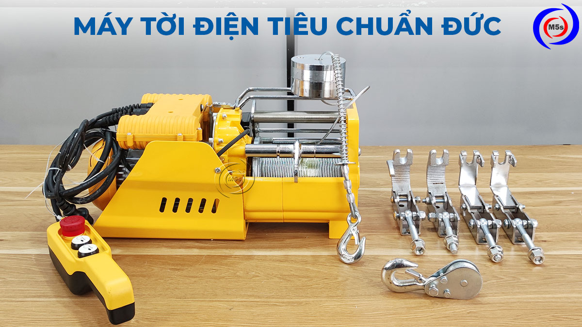 Máy tời điện tiêu chuẩn Đức Máy tời điện tiêu chuẩn Đức