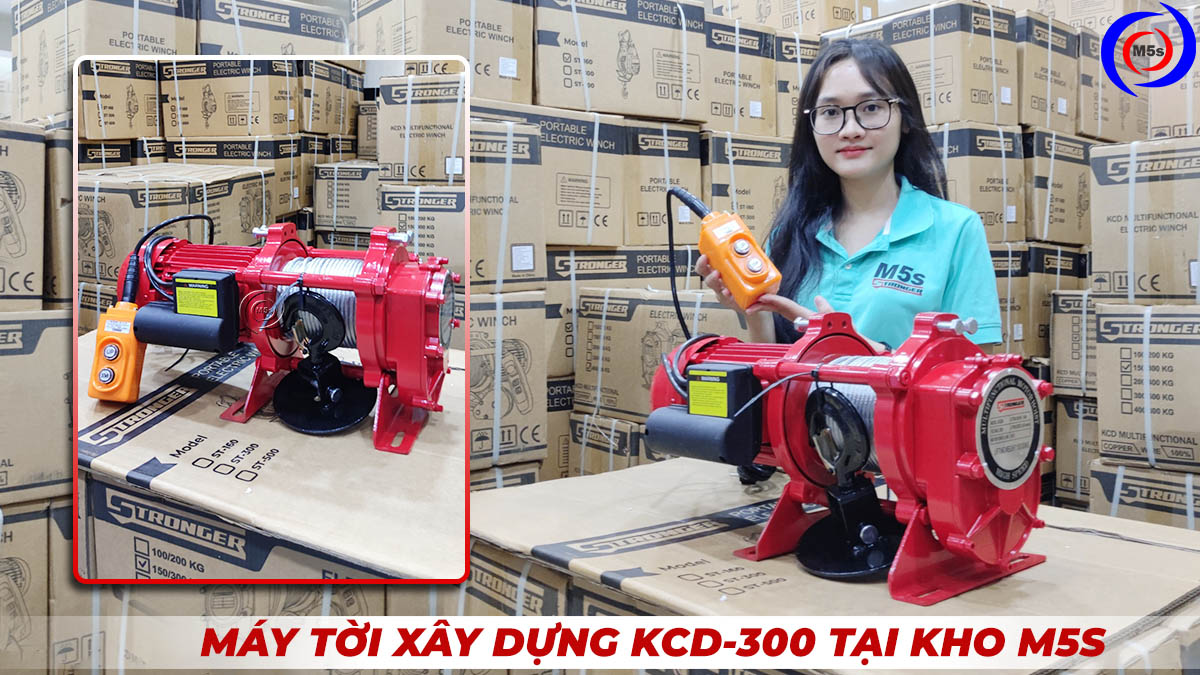 Máy tời điện xây dựng Stronger KCD-300 Máy tời điện xây dựng Stronger KCD-300