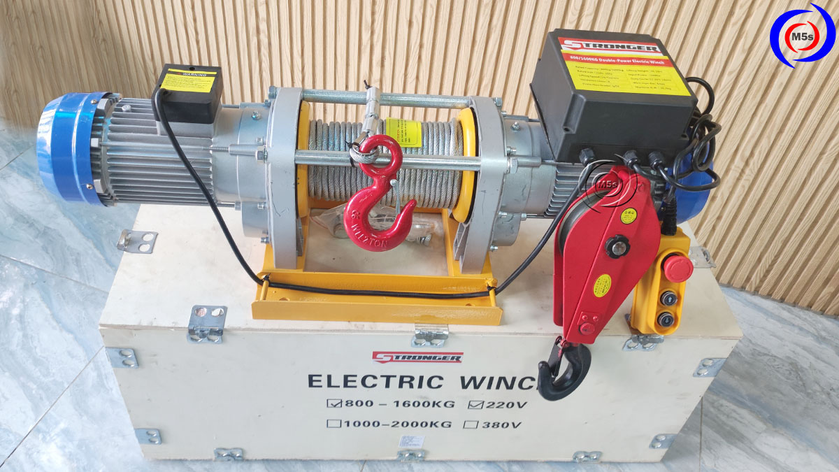 Máy tời điện 800kg - 1600kg Stronger Máy tời điện 800kg - 1600kg Stronger