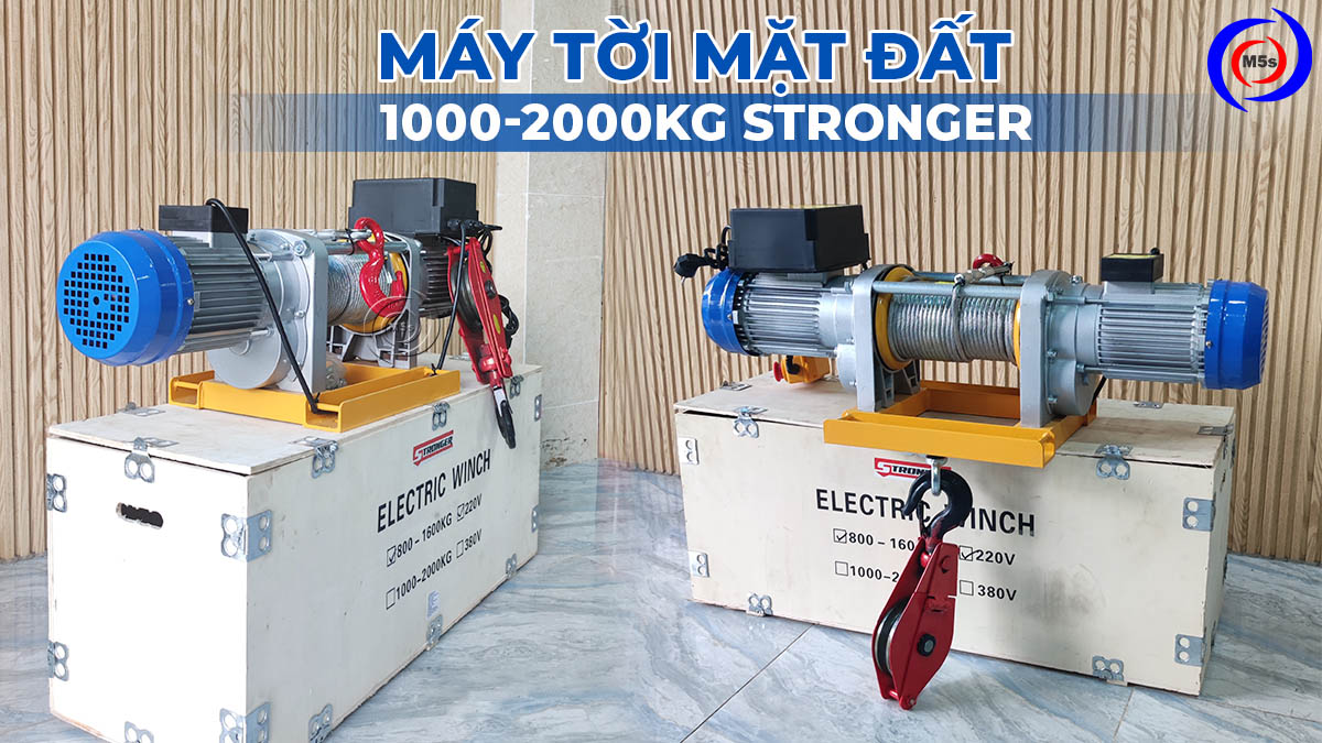 Máy tời mặt đất 1000kg Stronger Máy tời mặt đất 1000kg Stronger