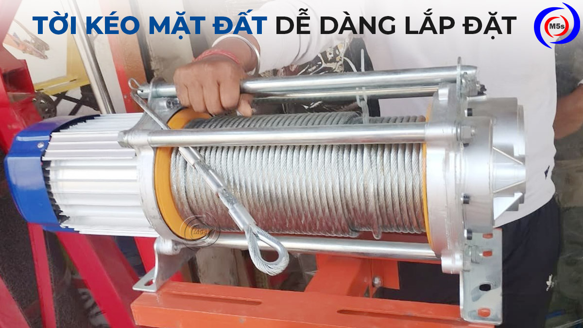 Tời kéo mặt đất dễ dàng lắp đặt Tời kéo mặt đất dễ dàng lắp đặt