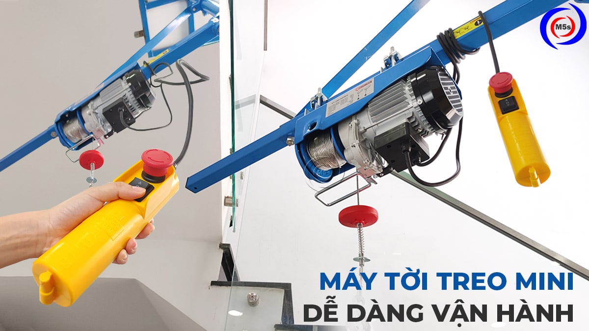 Máy tời treo mini dễ vận hành Máy tời treo mini dễ vận hành