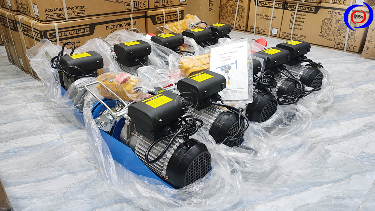 Máy tời treo mini tại kho hàng M5s Máy tời treo mini tại kho hàng M5s