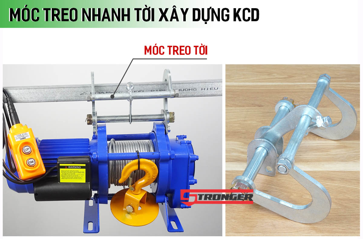Móc treo nhanh tời xây dựng KCD Móc treo nhanh tời xây dựng KCD