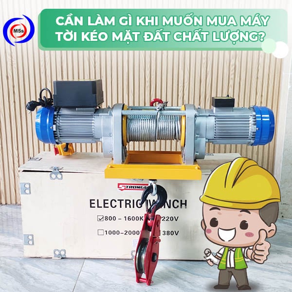 Tời kéo mặt đất chất lượng Tời kéo mặt đất chất lượng