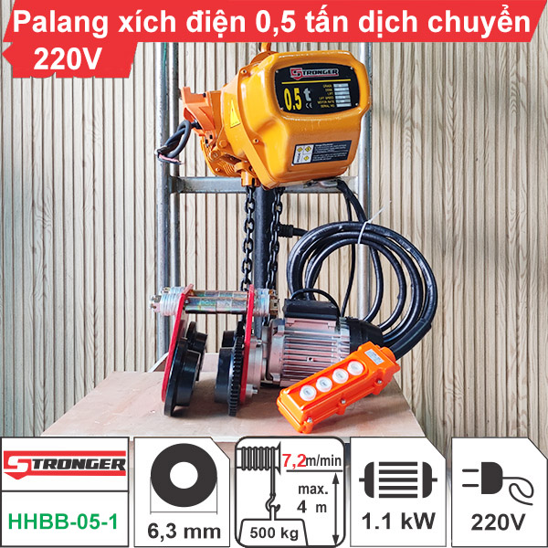 palang điện 500kg dịch chuyển chính hãng palang điện 500kg dịch chuyển chính hãng