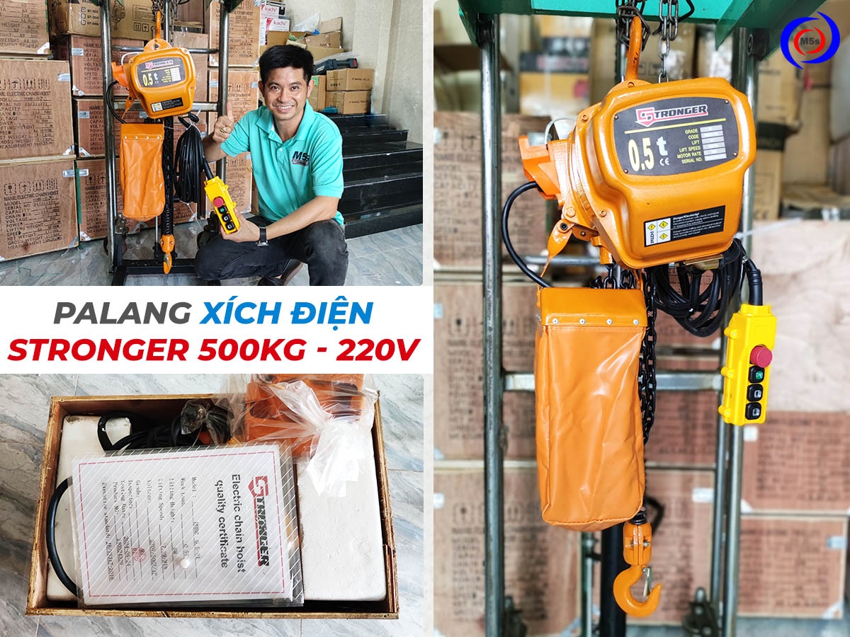 Palang xích điện 500kg 220V Stronger Palang xích điện 500kg 220V Stronger