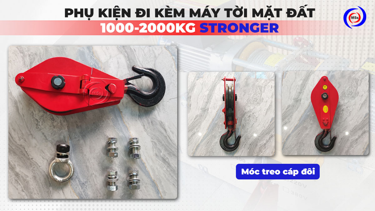 Phụ kiện đi kèm tời điện 1000-2000kg Stronger Phụ kiện đi kèm tời điện 1000-2000kg Stronger