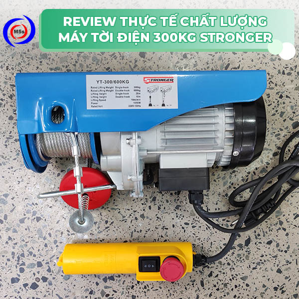 thực tế chất lượng máy tời điện 300kg Stronger thực tế chất lượng máy tời điện 300kg Stronger