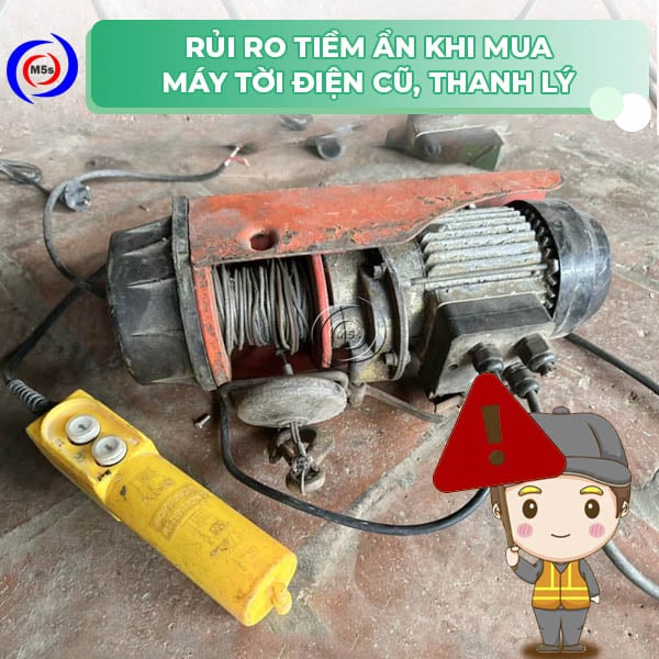 Rủi ro khi mua máy tời điện cũ Rủi ro khi mua máy tời điện cũ