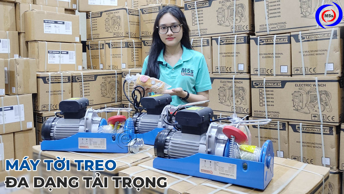 Sự đa dạng của tải trọng của máy tời treo Sự đa dạng của tải trọng của máy tời treo