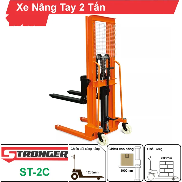 Xe nâng tay cao 2 tấn (2000kg)